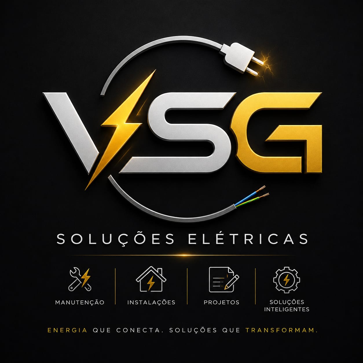 Logotipo VSG Soluções Elétricas